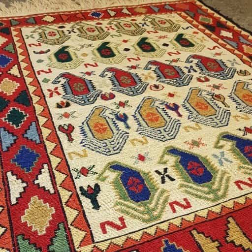 تصویر 2 از خرید گلیم دستباف ورنی دشت مغان + قیمت فروش استثنایی